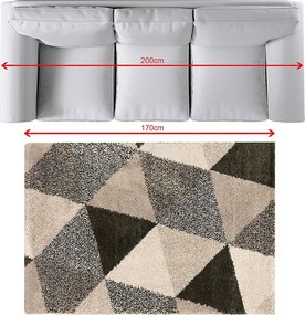 Koberec Royal beige/jungle green 120x170cm