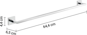 Gedy Elba, držiak uterákov 650mm, chróm, A0216513