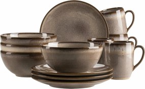 Mäser 12-dielna raňajková súprava SMOKY'S – hnedá