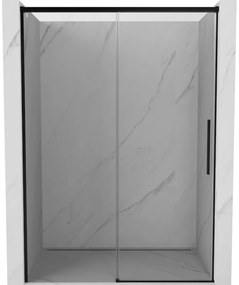 Mexen Rox, posuvné sprchové dvere 145 cm, číre sklo, čierny profil, 8C2-145-000-70-00