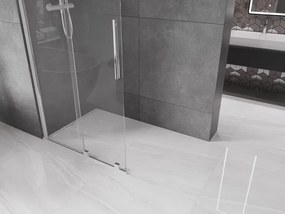 Mexen Velar, posuvné dvere do otvoru typ Walk-In 120 cm, 8mm číre sklo, chrómová, 871-120-000-03-01