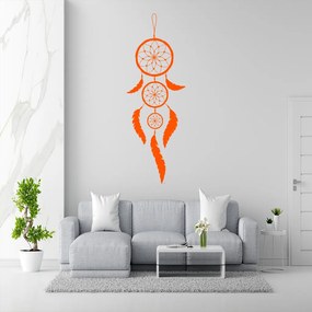 Veselá Stena Samolepka Indiánsky lapač snov Farba: oranžová, Veľkosť: 60 x 20 cm