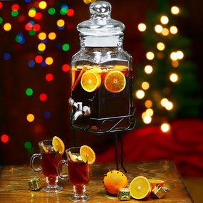 Bar@drinkstuff Hexagonálny sklenený výčap 5.6 L