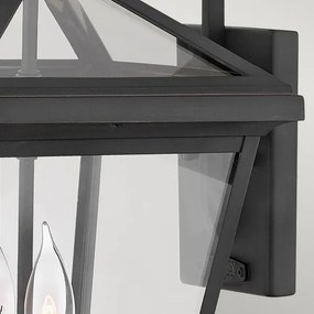 Quintiesse QN-ALFORD-PLACE2-M-MB - Vonkajšie nástenné svietidlo ALFORD M 2xE14/40W/230V IP44