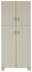 Svetlosivá šatníková skriňa z borovicového dreva 90x210 cm Mees – Basiclabel