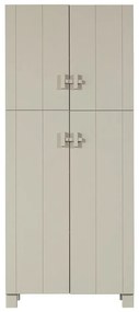 Svetlosivá šatníková skriňa z borovicového dreva 90x210 cm Mees – Basiclabel