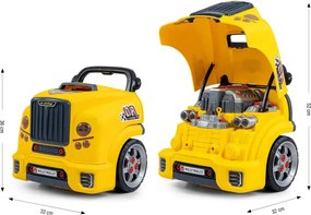Auto s motorom N-GINE žlté