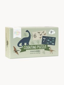 Drevené počítacie puzzle Dinosaurs