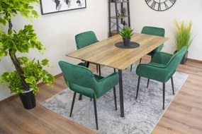 TRENDIE Zamatová stolička Lisbon zelená