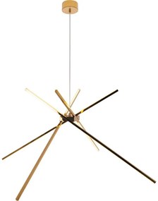 MAXLIGHT P0457 - LED Luster na lanku SPIDER LED/33W/230V zlatá
