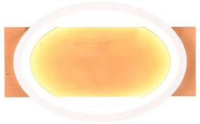 LED stmievateľné nástenné svietidlo v bielo-prírodnej farbe Barca – Trio