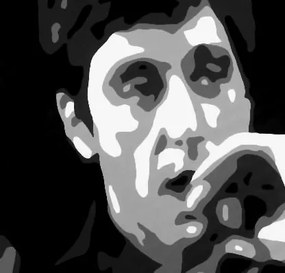 Ručne maľovaný POP Art obraz AL PACINO