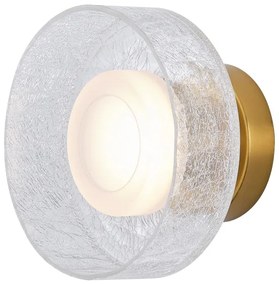 LED Nástenné svietidlo LED/8W/230V 3000K zlatá/číra