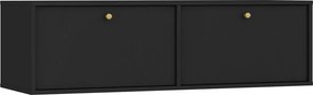 TV stolík závesná Lotina IV 2K - 120 cm - čierny grafit