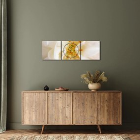 Obraz - Kvet (s hodinami) (90x30 cm)
