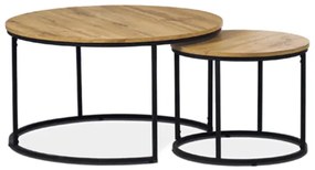 Konferenčný stolík Autronic 80 cm hnedý MDF AF-3002 OAK