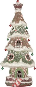 Dekorácia perníkový stromček Gingerbread Tree - 15*12*36 cm / 3*AAA