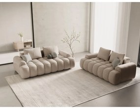 Svetlohnedá pohovka 200 cm Linz – Cosmopolitan Design