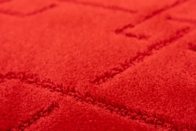 Kúpeľňový koberček Moreno Red červený, kosoštvorce