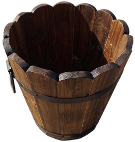 Drevený kvetináč 24x23 cm