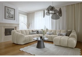 Béžová rohová pohovka (ľavý roh/do tvaru "U") Shell – Miuform