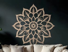 drevko Mandala na stenu Hviezdica Rozmer obrazu: 44,5 x 44 cm, Farba dekorácie: Čierna