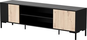 TV stolík Merci 180 cm čierny/dub artisan