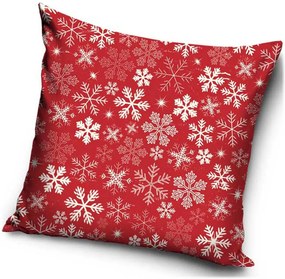Dekoračný vankúš Bielé vločky - 40 x 40 cm