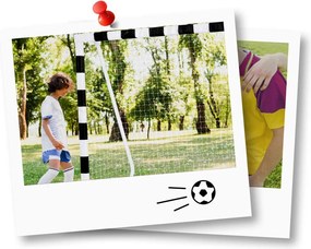 Neo-Sport Futbalová bránka 300 x 200 x 120 cm NS-465 čierna a biela