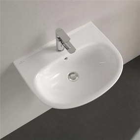 VILLEROY &amp; BOCH O.novo závesné umývadlo s otvorom, s prepadom, 550 x 440 mm, biela alpská, 4A405501