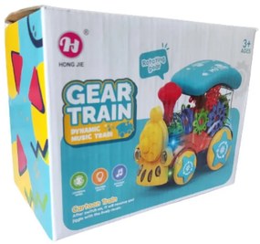 Kreatívna zábavná lokomotíva Gear Train - mix farieb