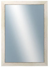 DANTIK - Zrkadlo v rámu, rozmer s rámom 50x70 cm z lišty RETRO biela (2531)