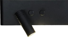 Nástenné LED svietidlo Resort L, 1x LED 10+3w, 4000k, (možnosť polohovania), b