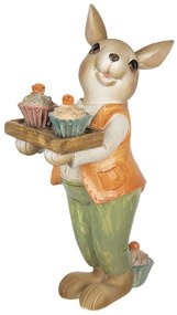 Veľkonočné dekorácie králika s muffiny - 11 * 6 * 16 cm