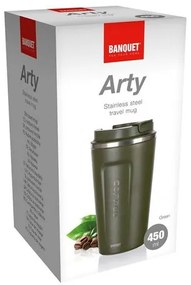 Banquet Termohrnček cestovný ARTY 450 ml, zelená