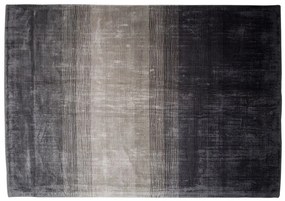 Viskózový koberec 160 x 230 cm čierna/sivá ERCIS Beliani