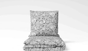 ECOMATRACE Bavlnené posteľné obliečky Šedý orient