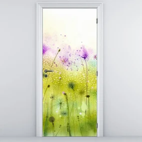 Fototapeta na dvere - Lúčne kvety (95x205cm)