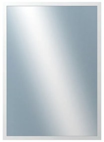 DANTIK - Zrkadlo v rámu, rozmer s rámom 50x70 cm z lišty PERLA biela lesklá vysoká (2746)