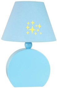 Candellux OFELIA Stolná lampa GAB. MDF 1X40W E14 Blue 41-62461