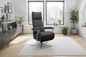 XXXLutz RELAXAČNÉ KRESLO, koža, čierna Sit & More - Online Only obývacie izby - 00014402876P