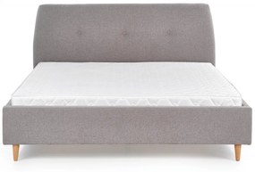 Čalúnená posteľ Dorin 160x200 dvojlôžko sivá