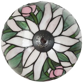 Stolová vitrážová Tiffany Ø27*40 PINK TULIP