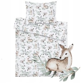 BabiM Detské obliečky Animals 160x100 Farba: srnka-zajačik-veverička