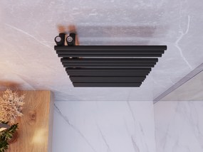 Erga Aquatic, vykurovacie teleso 900x500 mm, 400W, čierna, ERG-LAV-AQUA-9050-BK