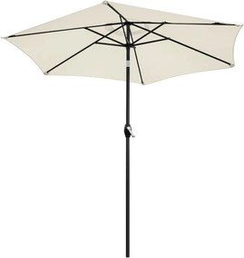 Skladací slnečník s naklápaním - 210 cm sivá