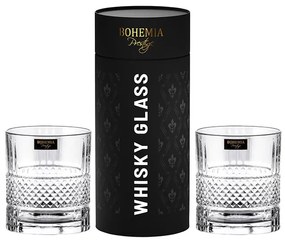BOHEMIA PRESTIGE ELEGANTE POHÁR NA WHISKY V TUBE 320ML SADA 2KS
