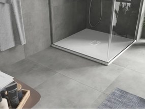 Mexen Hugo, štvorcová sprchová vanička SMC 100 x 100 cm, biela, biela krytka, 42101010-W