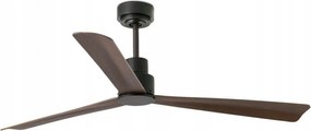 Stropný ventilátor Faro Nassau M hnedá, DC motor, 3 lopatky, diaľkové ovláda