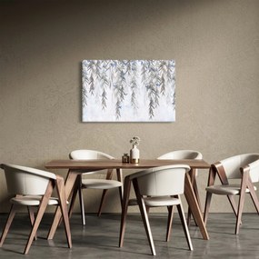 Obraz - Vŕbové vetvičky s motýľmi (90x60 cm)